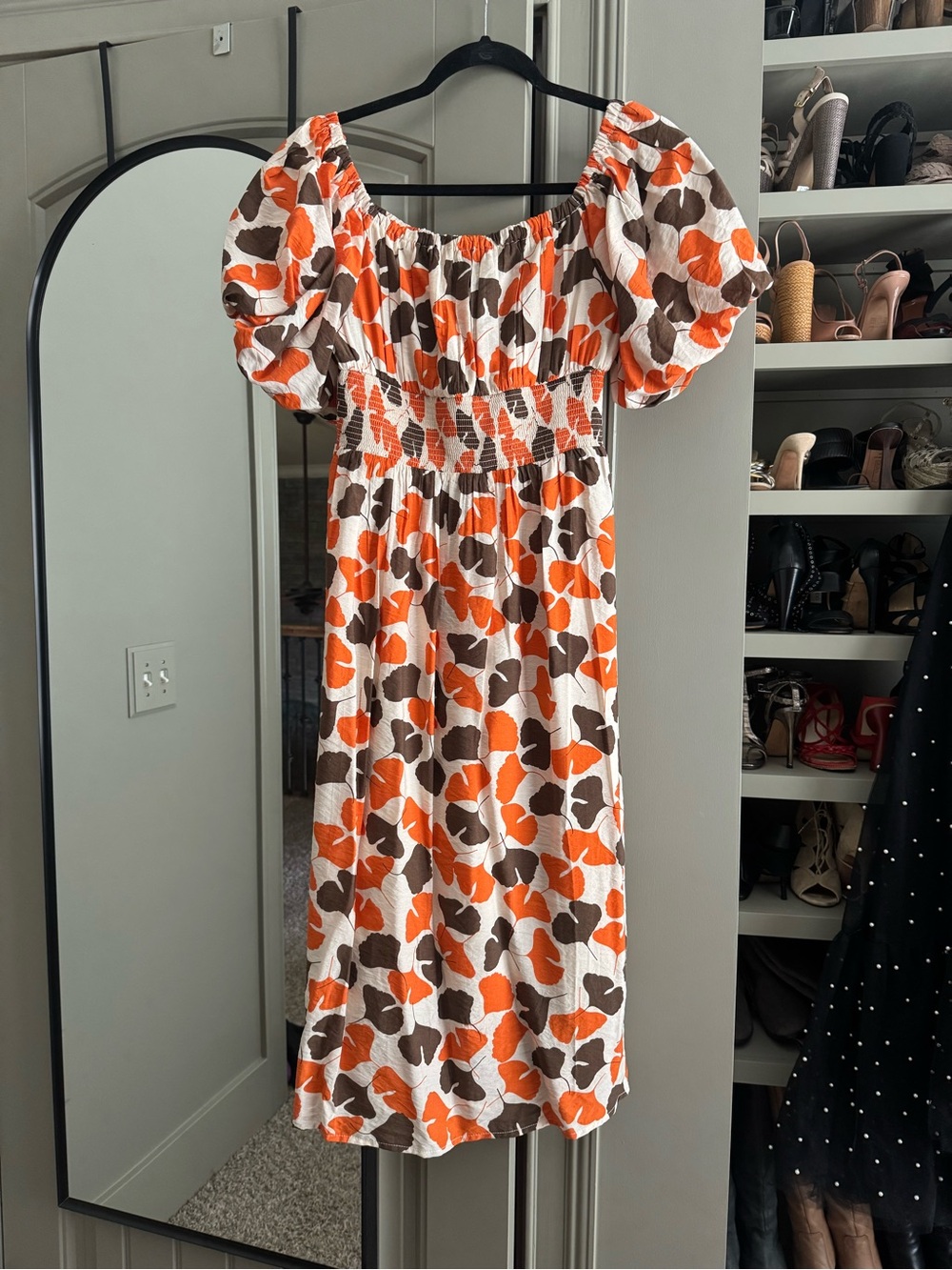 LUSH off the shoulder midi dress